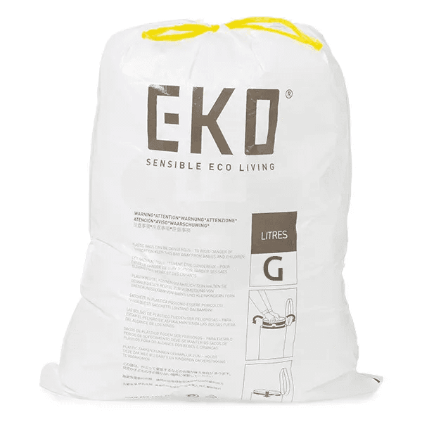 EKO 10 бр. Торби за смет с връзки EKO, размер G, 50-90 л.