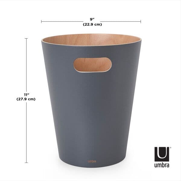 UMBRA Кошче за боклук “Woodrow“ 7,5 л. – цвят графит