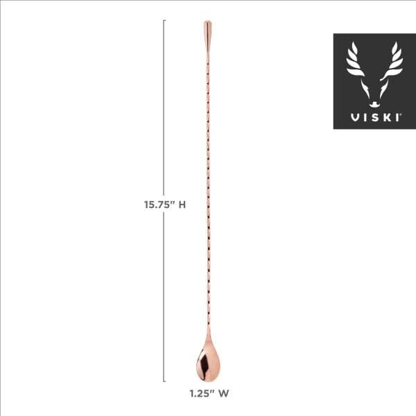 VISKI Лъжица за коктейли  “Weighted – Copper“ – 40см.
