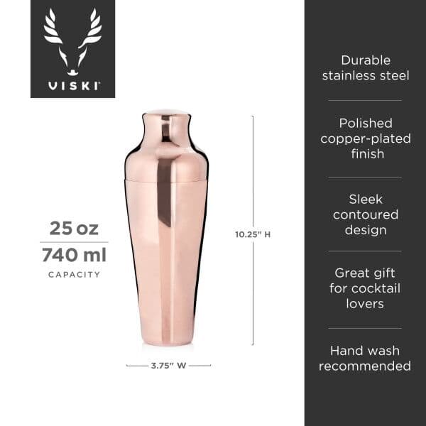 VISKI Шейкър за коктейли “Parisan – Copper“ – 740мл.