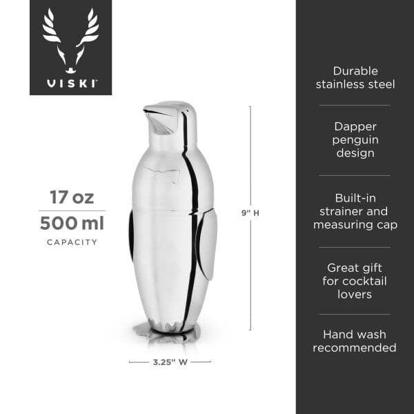 VISKI Шейкър за коктейли  “Irving Penguin“ – 500мл.