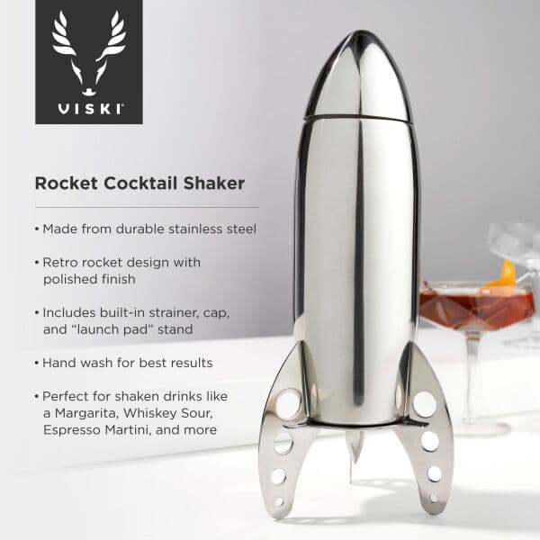 VISKI Шейкър за коктейли Ракета “Irving Rocket“ – 710мл.