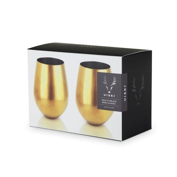 VISKI Метални чаши “GOLD“ 2 бр. – 530 мл.