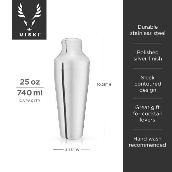 VISKI Шейкър за коктейли “Parisan – Silver“ – 740мл.
