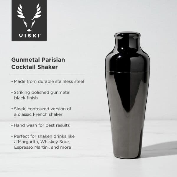 VISKI Шейкър за коктейли “Parisan – GunMetal“ – 740мл.