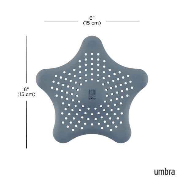 UMBRA Аксесоар за сифон, за събиране на косми “STARFISH“ – цвят пастелно син
