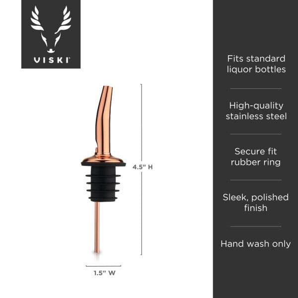 VISKI Накрайник за наливане “LiquorPourers – Copper“
