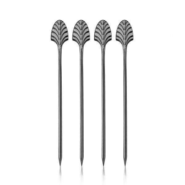 VISKI Коктейлни клечки 4бр. “Art Deco GunMetal“