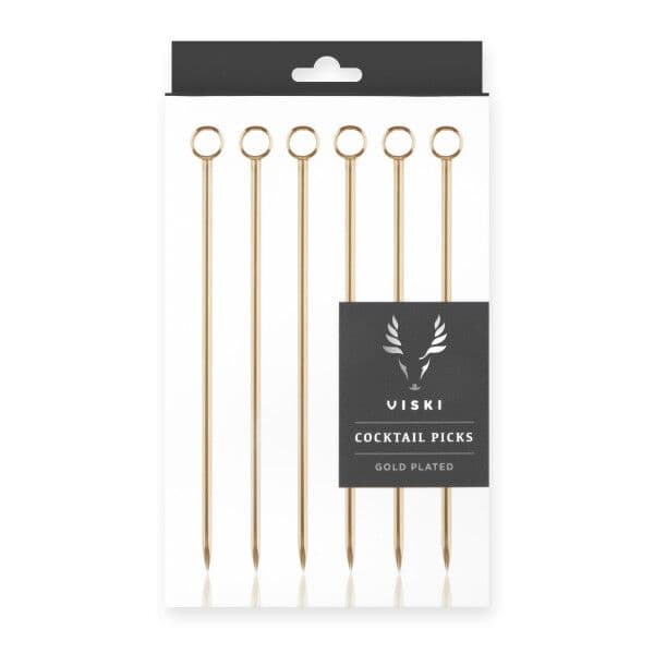 VISKI Коктейлни клечки 6бр. “Gold“