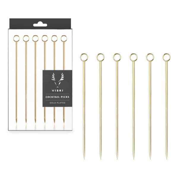 VISKI Коктейлни клечки 6бр. “Gold“