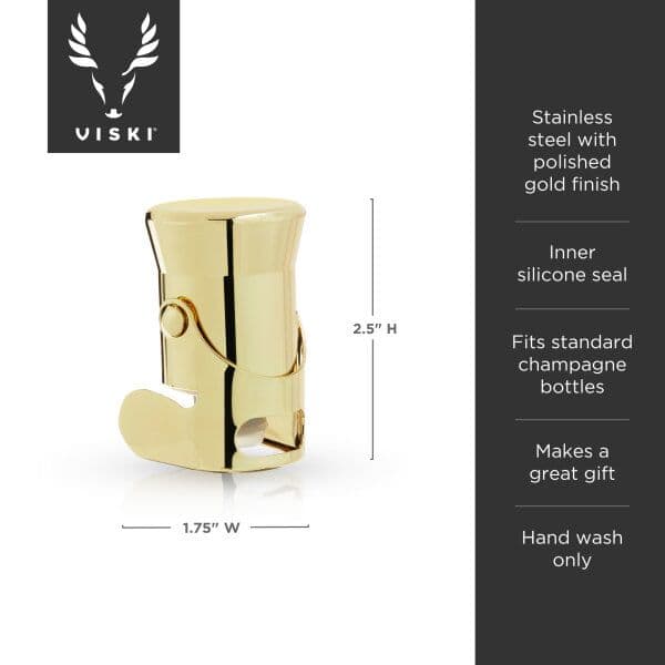 VISKI Тапа за шампанско “Heavyweight Gold“