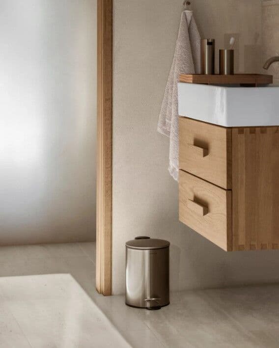 BLOMUS Кош за баня TUBO, 3 л – цвят месинг
