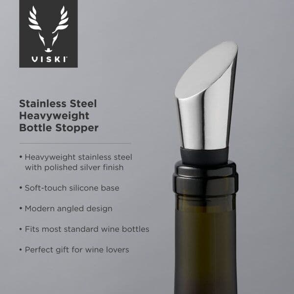 VISKI Тапа за бутилки  “Heavyweight Silver“