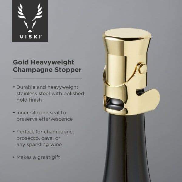 VISKI Тапа за шампанско “Heavyweight Gold“