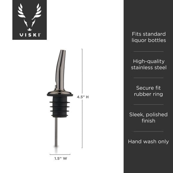 VISKI Накрайник за наливане “LiquorPourers – GunMetal“