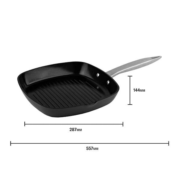 “ZYLISS COOK ULTIMATE PRO CERAMIC“ – Индукционен грил тиган с керамично покритие – 26 х 26 см.