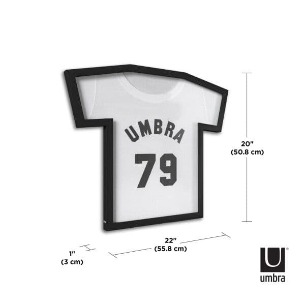 UMBRA Дисплей за тениски “T-FRAME“ – черен цвят – размер S