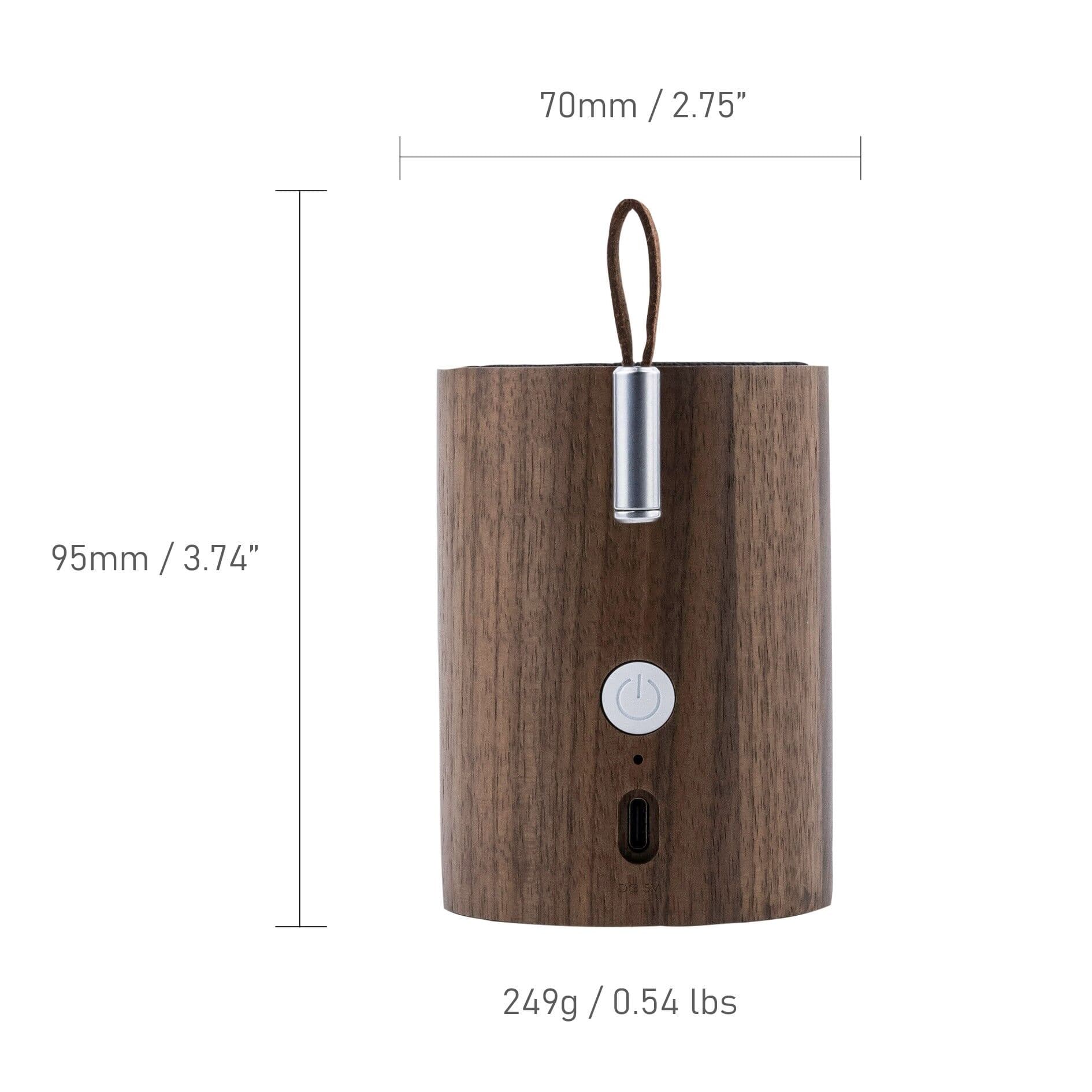 GINGKO Bluetooth колонка и лампа – орех