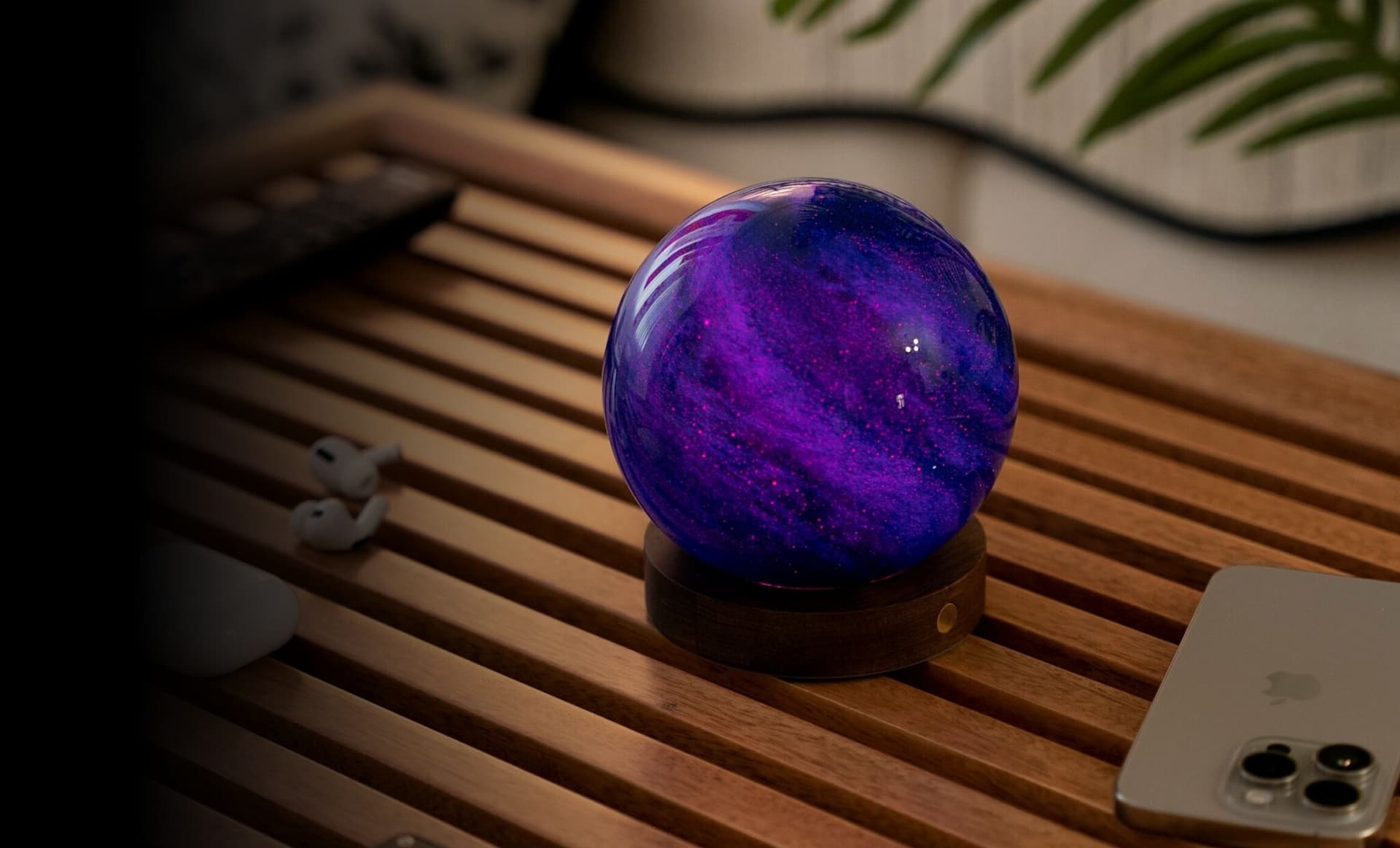 GINGKO Смарт лампа “AstraGlass“ галактически бриз – размер M
