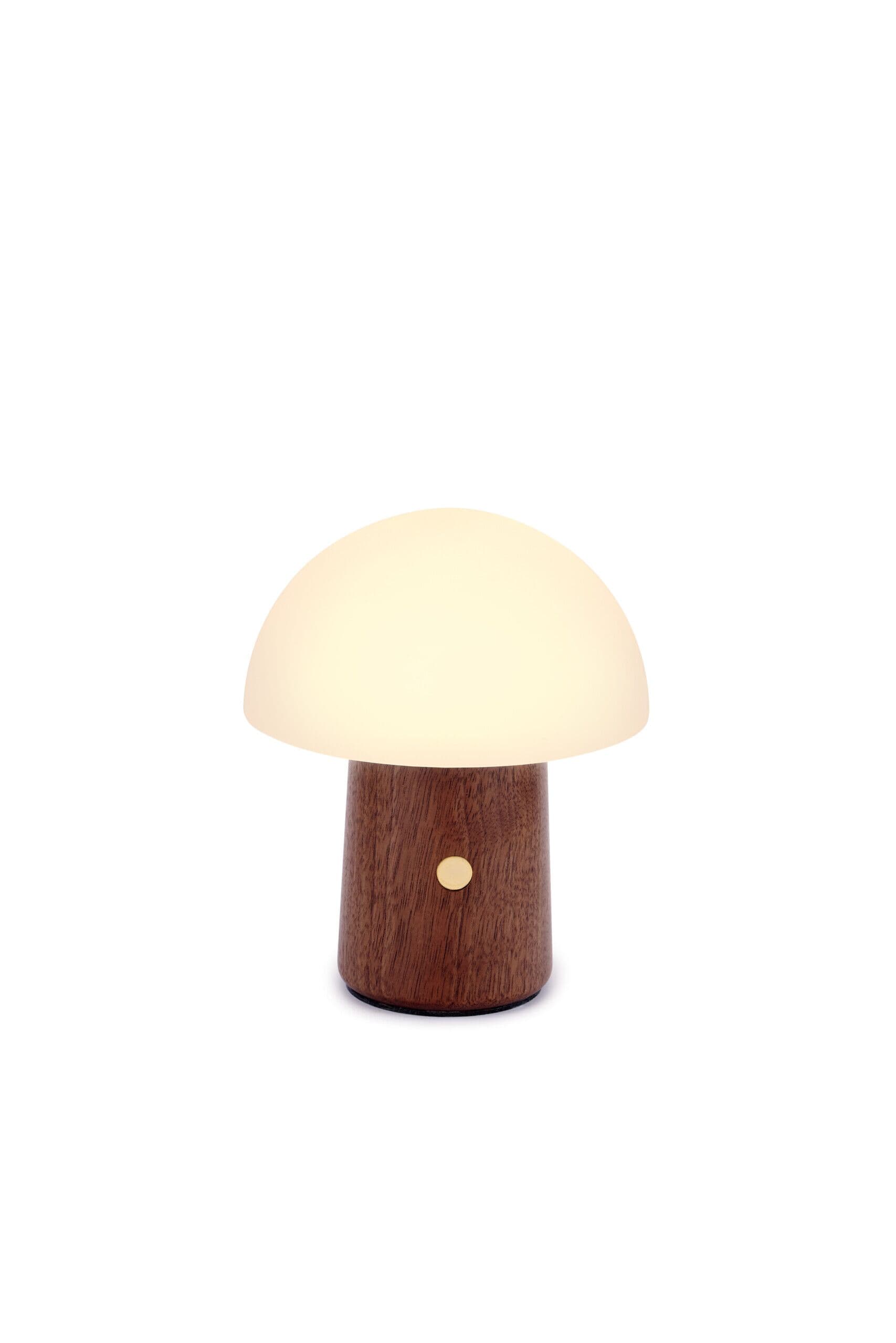GINGKO Смарт лампа “Alice Mushroom“ М – 12,5см. /орех