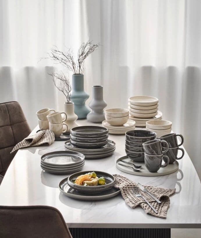 BLOMUS Основна чиния CANJU, Ø27см – цвят сив (Pewter)