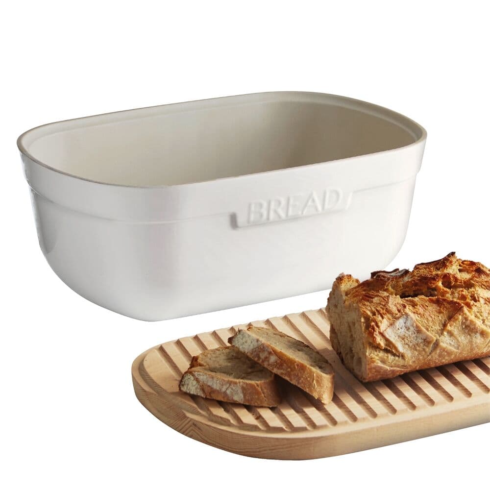 EMILE HENRY Кутия за хляб с дъска „BREAD BOX“ – цвят червен