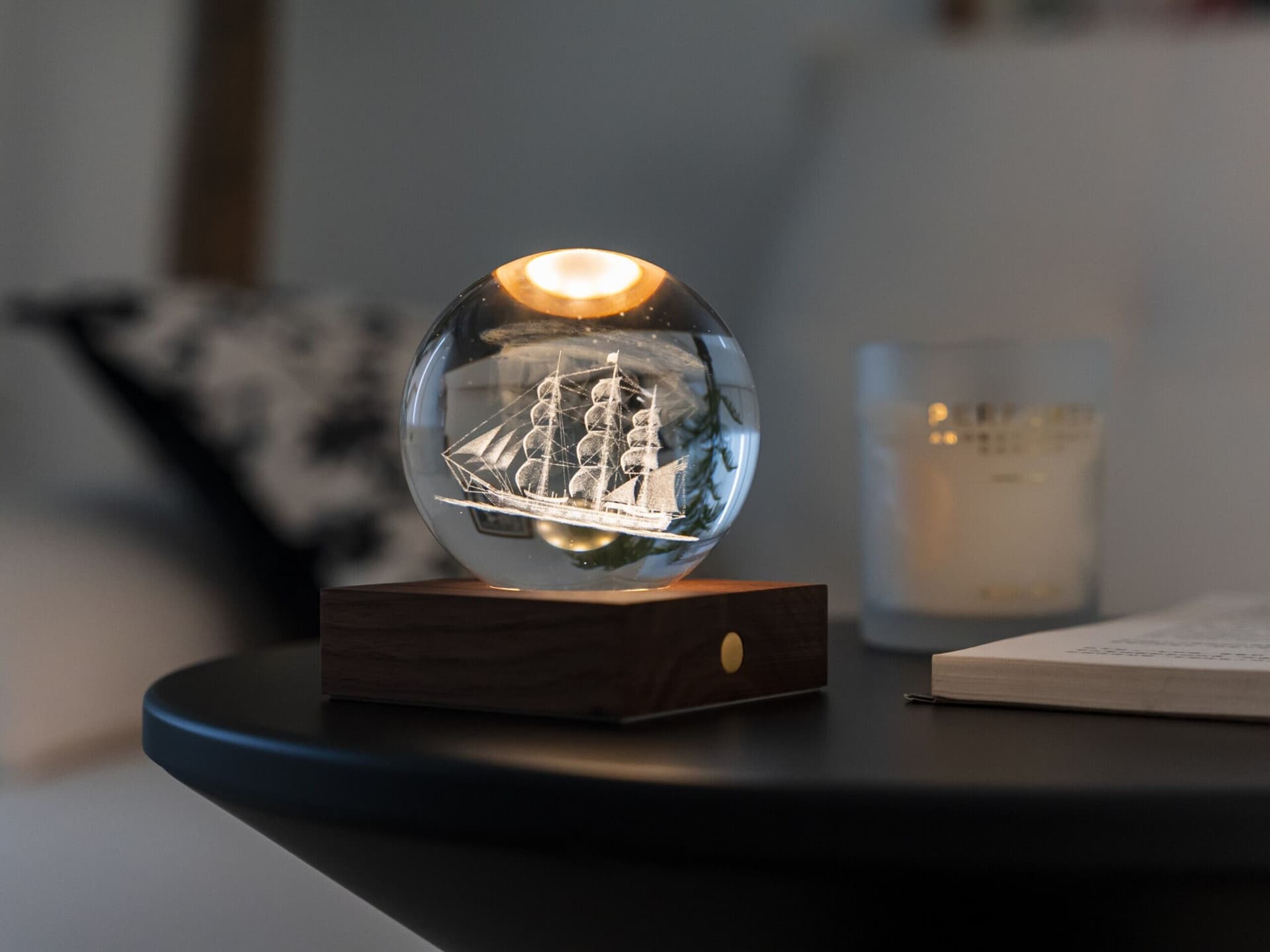 GINGKO 3D Смарт лампа “Amber Crystal“ – Кораб