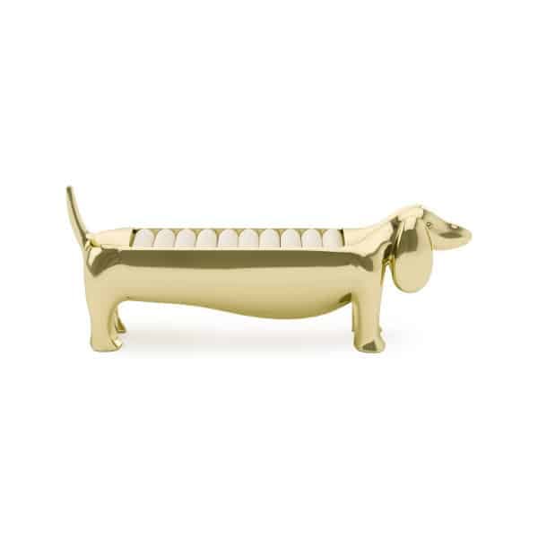 UMBRA Поставка за пръстени “DACHSIE“ –  дакел – цвят месинг