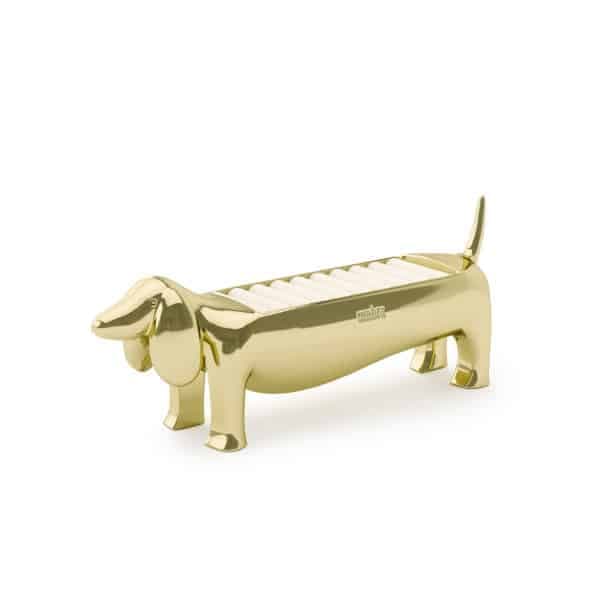 UMBRA Поставка за пръстени “DACHSIE“ –  дакел – цвят месинг