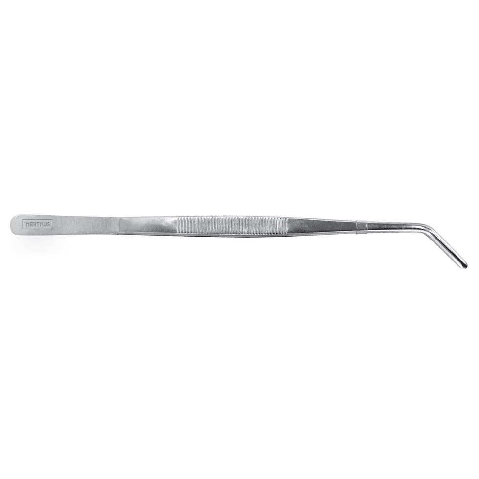 Nerthus Извити стоманени кухненски пинсети - 30 см. - снимка 2