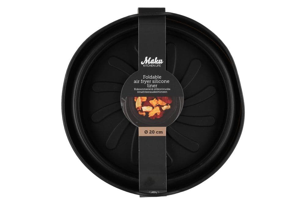 MAKU Сгъваема силиконова кръгла кошница за Air Fryer - Ø 20 см. - снимка 3