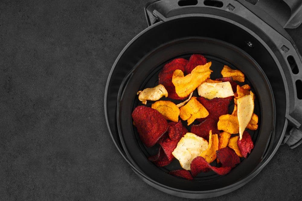 MAKU Сгъваема силиконова кръгла кошница за Air Fryer - Ø 20 см. - снимка 4