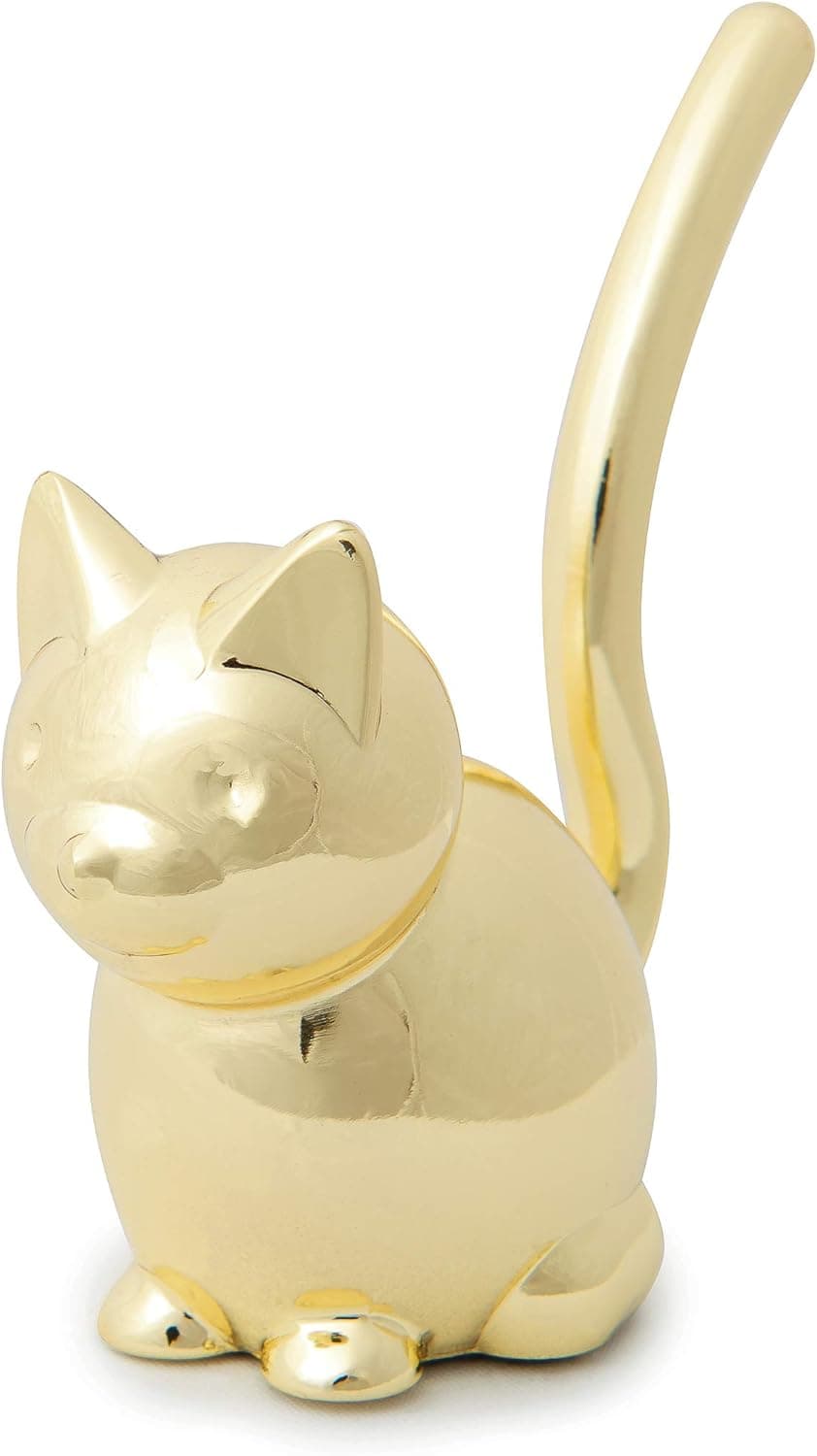 UMBRA Поставка за пръстени “ZOOLA CAT“ - коте - цвят месинг - снимка 4