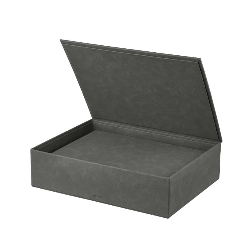 BLOMUS Комплект от 2 бр кутии за съхранение “SAHLA“ - цвят сив (Pewter) - снимка 4
