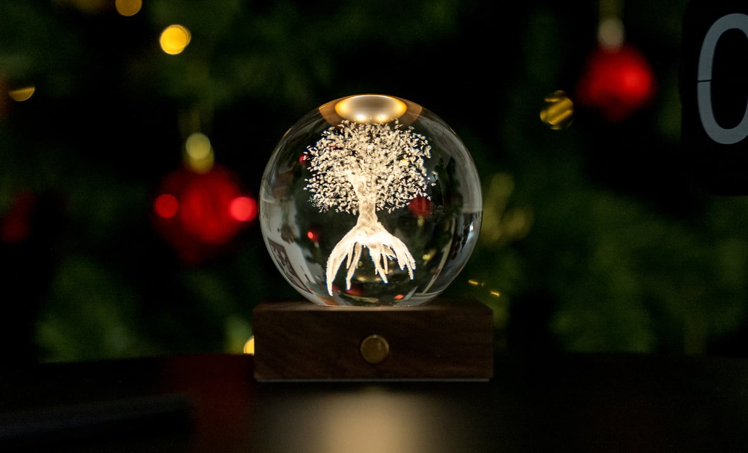 GINGKO 3D Смарт лампа “Amber Crystal“ - Дърво на живота
