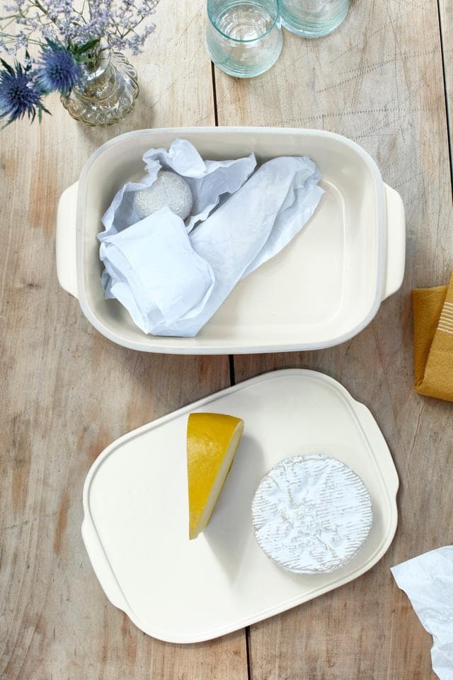 EMILE HENRY Кутия за сирена "CHEESE BOX" - цвят екрю - снимка 5
