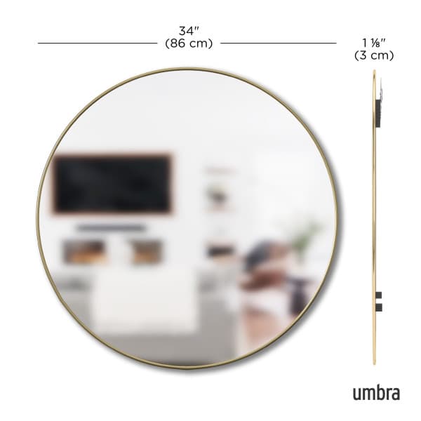 UMBRA Огледало за стена “HUBBA“ - цвят месинг - снимка 3