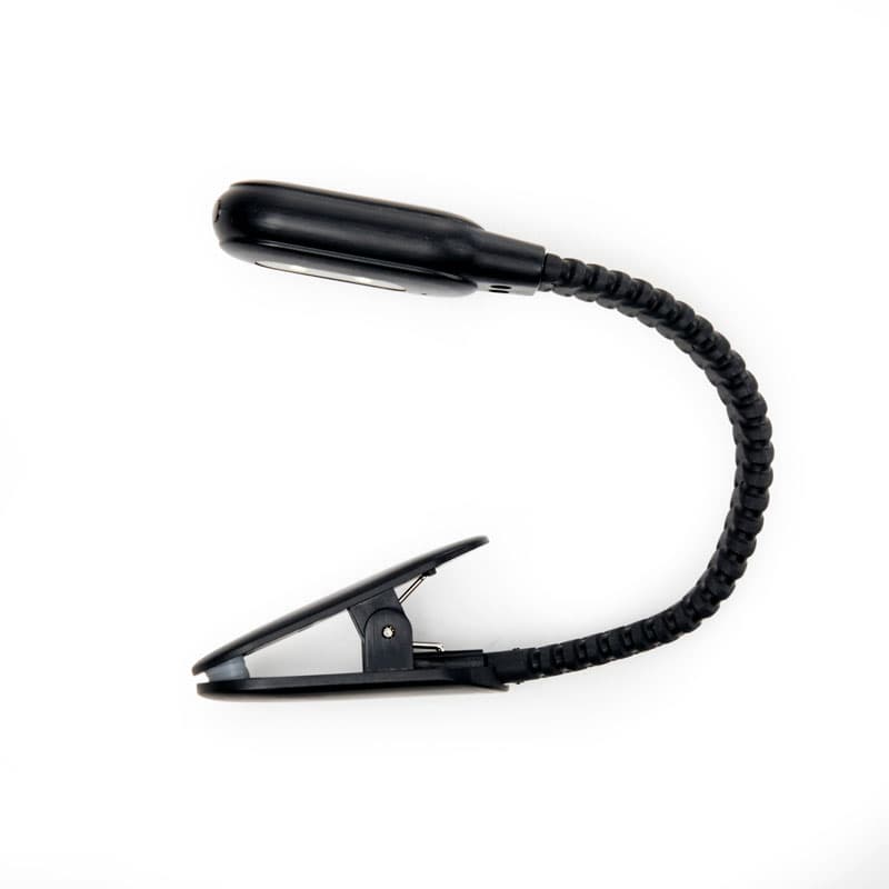Лампа за четене с USB накрайник за многократно зареждане - черна