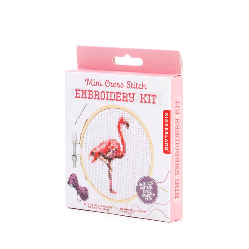 Мини комплект за бродиране Фламинго - снимка 6