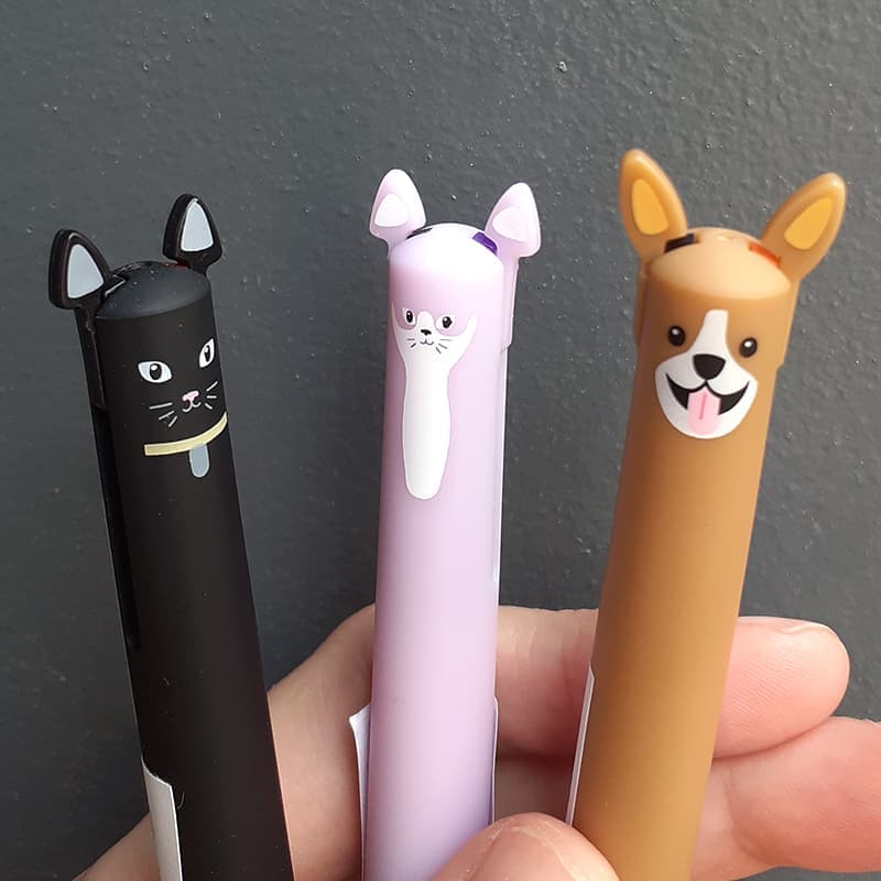 Двуцветна химикалка Dog and Cat - снимка 3