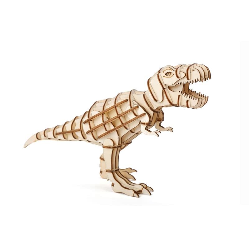 Триизмерен дървен пъзел динозавър T-Rex - снимка 2