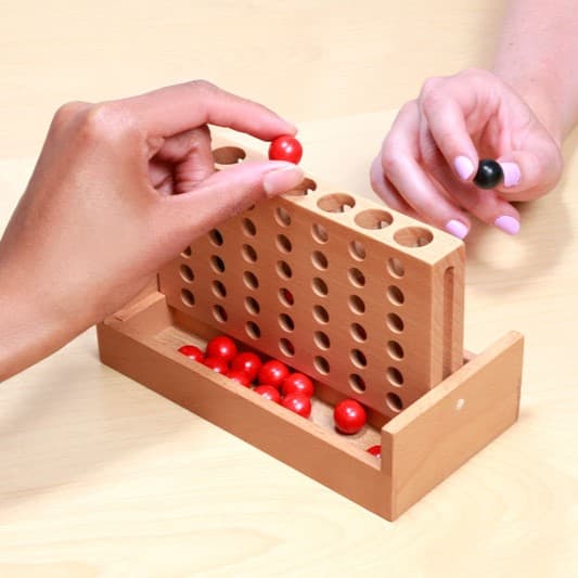 Дървена настолна игра Четири подред - снимка 2