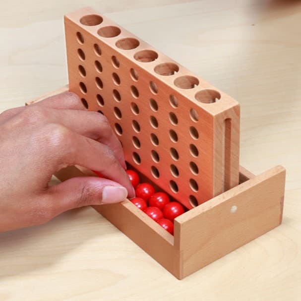 Дървена настолна игра Четири подред - снимка 7