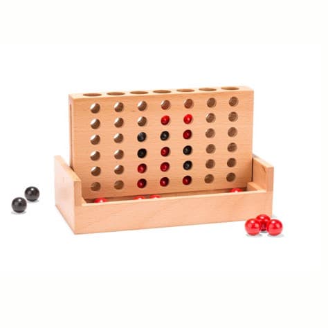 Дървена настолна игра Четири подред - снимка 5