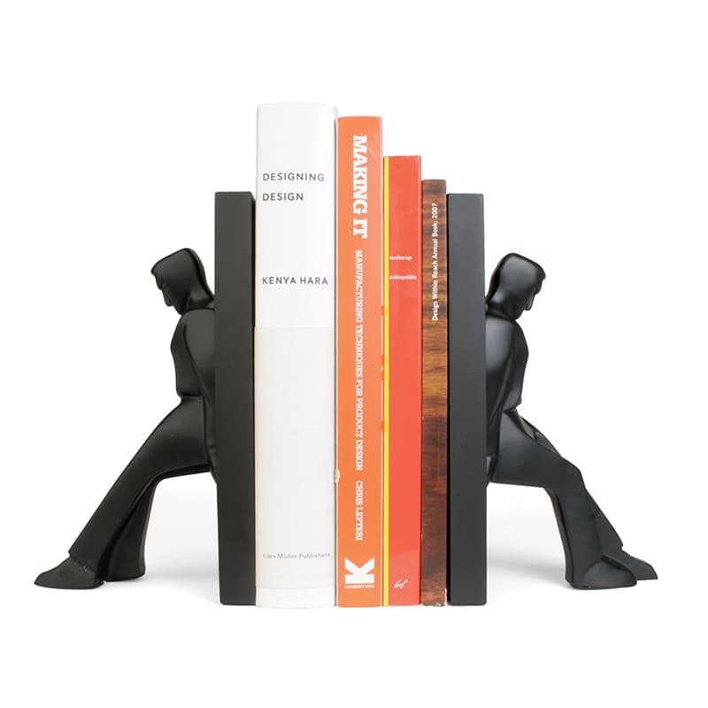 Комплект ограничители за книги "Подпиращи мъже" (2 бр.)