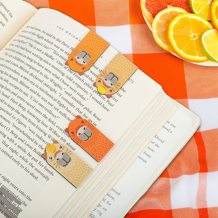 Магнитни книгоразделители Капибара маркери за страница - снимка 2