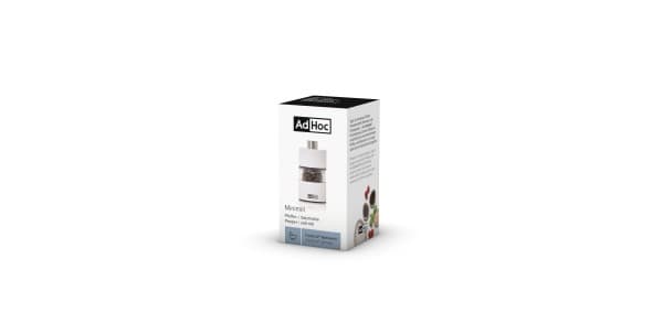 AdHoc Мини мелничка за сол и пипер MiniMill - 6 см. - бяла - снимка 4