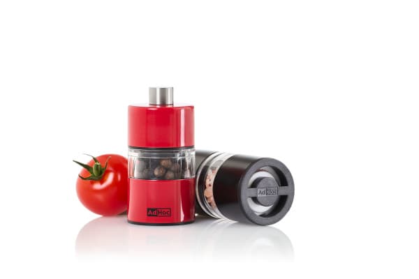AdHoc Мини мелничка за сол и пипер MiniMill - 6 см. - червена - снимка 3