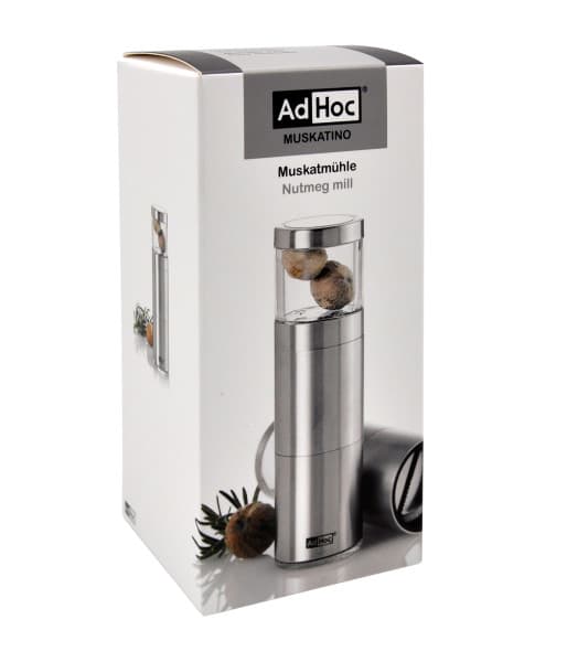 AdHoc Мелничка за индийско орехче Muskatino - 12,5 см. - стомана - снимка 3