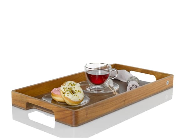AdHoc Табла/поднос за сервиране Serve - 60 х 31 см. - акация и орех - снимка 4